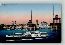 88045 W7990 Friedrichshafen 1916 - Hafeneinfahrt Dampfschiff "Cosmic Carl"