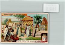 Madagaskar, Tipi dancing, - Sammelbild Liebig Urvolk