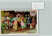 Indische Volkssitten, Tanz, Musikinstrumente, Sammelbild Liebig Volkstypen / Brauchtum Indien