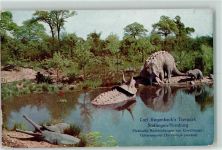 W2000 Stellingen Nr. 116 Verlag Hagenbeck Dinosaurier Zoo 1925 Gebrauchsspuren