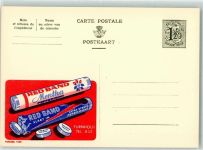 Red Band Peppermint Bonbon, Publibel 1359 Belgische Ganzsache Wertstufe 1,20 Lebensmittel