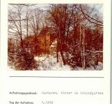 27472 W2190 Cuxhaven FOTO KEINE AK Winter Schloßgarten Foto montiert auf Karton