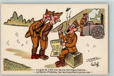 Karikatur - P.C. Paris Serie M -44 AK Militär Frankreich Künstlerkarte