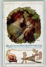 Karte Nr. 906 Schulverein Gebrauchsspuren