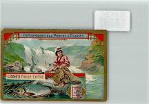 Delikatessen aus Meeren und Flüssen, Lachs, Sammelbild Liebig Fisch