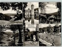 63869 W8751 Heigenbrücken - Schloss Mespelbrunn Schwimmbad Ehrenmal am Pollasch