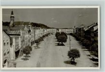 84529 W8261 Tittmoning - Stadtplatz mit Burghauser Tor und Stiftskirche