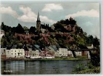 54439 W5510 Saarburg , Saar - Rückseite mit Abschürfungen bzw Kleberesten