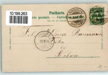 Rorschach Hafen mit der neuen Post Ruderboot 1903