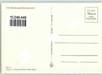 78112 W7733 Mönchweiler - Rückseite mit Abschürfungen bzw Kleberesten Fliegeraufnahme