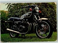Werbung Kawasaki Motorrad Gebrauchsspuren
