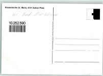 67466 W6731 Esthal - Klosterkirche St. Maria Rückseite mit Abschürfungen bzw Kleberesten