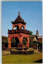 Lamphun - A bell tower at Wat Temple Phrathaad Haripoonchai