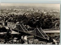 01067 O8000 Dresden - Elbe Brücke Blick von der Loschwitzhöhe