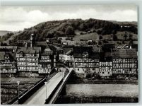 36199 W6442 Rotenburg a d Fulda - Rückseite mit Abschürfungen bzw Kleberesten Fachwerkhäuser