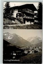 6992 Hirschegg , Kleinwalsertal 1965 Gebrauchsspuren Haus Vogtland Foto AK