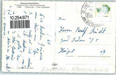 64658 W6145 Lindenfels , Odenw - Eleonorenheilstätte Sanatorium für Innere Krankheiten Rückseite mit Abschürfungen bzw Kleberesten