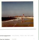 27498 W2192 Helgoland FOTO KEINE AK Blick von der Hade Foto montiert auf Karton