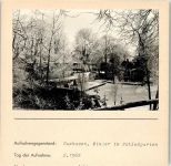 27472 W2190 Cuxhaven FOTO KEINE AK Winteraufnahme Schloßgarten Foto montiert auf Karton