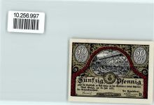 99518 O5322 Bad Sulza - Notgeld 50 Pfennig Gradierhaus Birkenallee