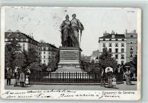 Genève Genf Confederation Suisse Denkmal 1900