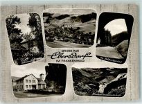 96337 W8642 Ebersdorf , Kr Kronach - Rathaus Kirchweih Frankenwaldlandschaft