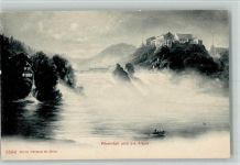 Schaffhausen Sciaffusa Rheinfall und die Alpen Wasserfall