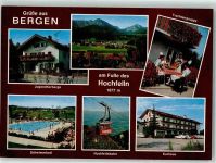 83355 W8221 Bergen , Oberbay - Hochfelln Jugendherberge Trachtengruppe Schwimmbad Hochfellnbahn Kurhaus