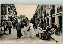 14800 Deauville 1910 - La Plage Fleurie , La Rue Gontaut-Biron AK