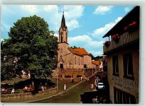63869 W8751 Heigenbrücken - Kirche Kirchplatz Gasthaus zur frischen Quelle