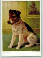 sign. Alfred Weczerzick AK Terrier Künstlerkarte