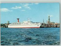 W2000 Hamburg TS Hamburg im Hafen AK Dampfer 1972