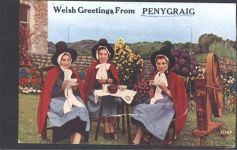 Penygraig AK mit Leporello Trachten Leporello AK