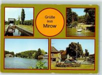 17252 O2083 Mirow , Meckl - Schleuse Campingplatz Müritz Havel Kanal Markt