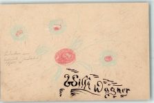 handgemalt Blumen AK Handgemacht 1905 Ritz AK