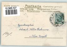 Handkuss AK Kuss 1902 Prägedruck