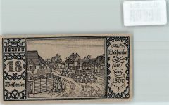 10115 O1120 Weißensee Notgeldschein 50 Pfennig Notgeld Berliner Bär Postkutsche