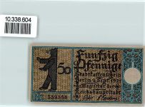 10115 O1120 Weißensee Notgeldschein 50 Pfennig Notgeld Berliner Bär Postkutsche