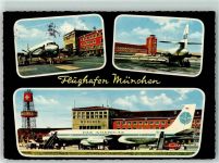 W8000 München Pan American Maschine AK Flughafen