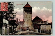 79618 W7888 Rheinfelden , Baden 1905 Karte beschädigt Storchennestturm