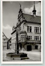 88605 W7790 Meßkirch Gebrauchsspuren Rathaus Marktbrunnen