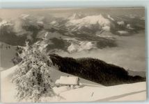 Alpenhaus Foto AK Hüttenstempel Winter