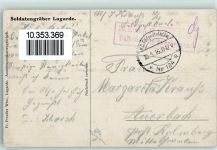 57810 Lagarde 1916 - Feldpost WK I Nr. 124 Soldatengräber