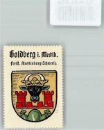 19399 O2862 Goldberg , Meckl - Vignette Wappen Kaffee Hag ca 1920-1940