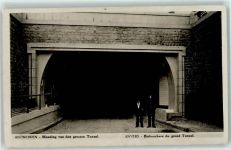 Antwerpen Anvers 1929 Foto AK Monding van den grooten Tunnel AK