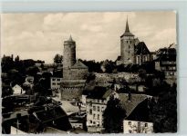 02625 O8600 Bautzen - Alte Wasserkunst Rechts die Michaeliskirche