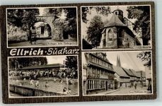 99755 O5503 Ellrich - Torbogen Kindergarten Frauenbergkirche Schwimmbad