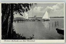 15859 O1233 Storkow , Mark - Seebrücke am Gasthaus Karlslust