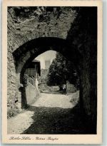 79539 W7850 Lörrach Foto AK Fotograf Gutermann Röttler Schloss Unteres Burgtor