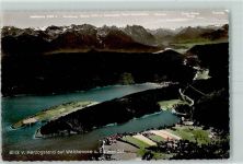 82431 W8113 Kochel a. See - Blick v. Herzogstand auf Walchensee u. Karwendel